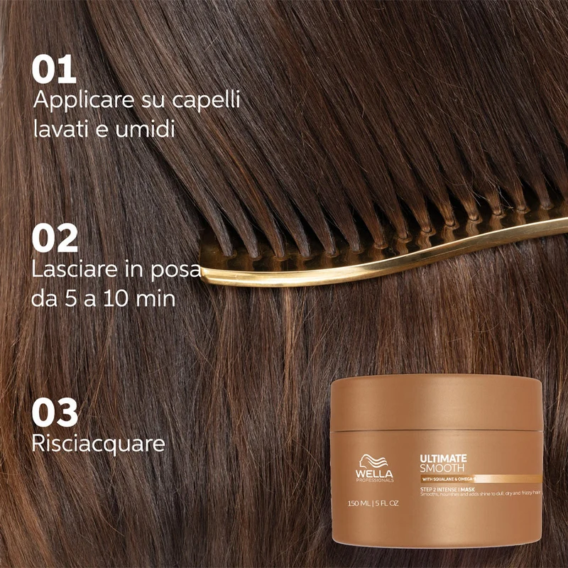 Wella Ultimate Smooth Mask 150ml - maschera anticrespo