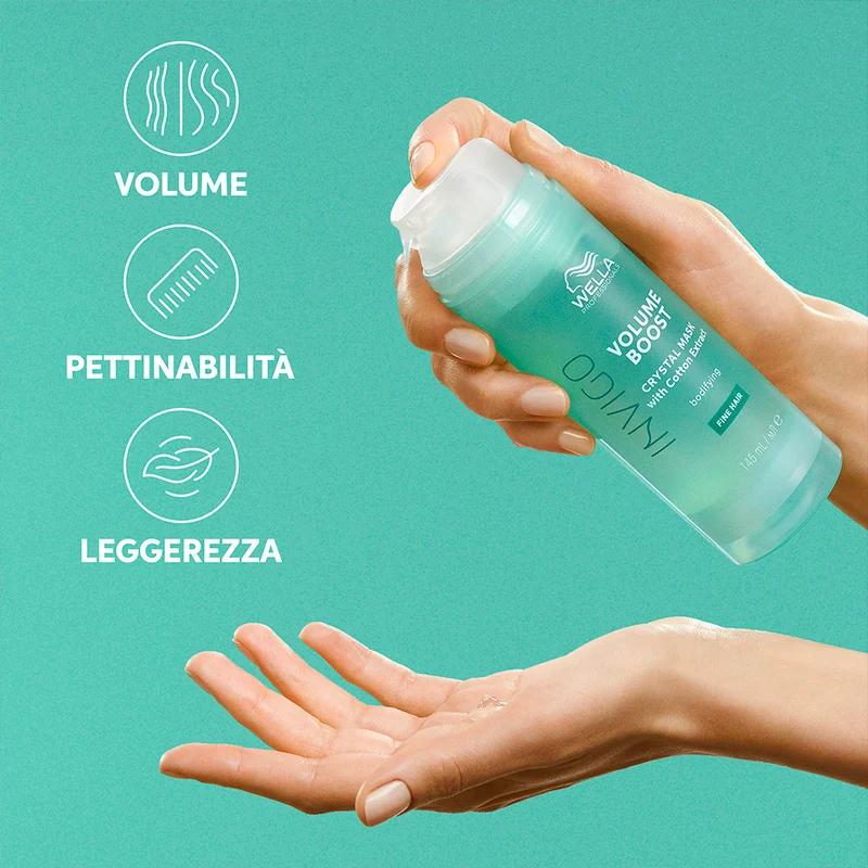 Wella Invigo Volume Boost Crystal Mask 500ml - maschera volumizzante