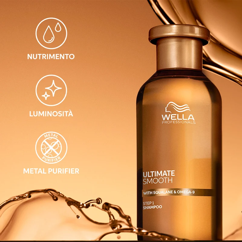 Wella Ultimate Smooth Shampoo 100ml - shampoo chelante anticrespo