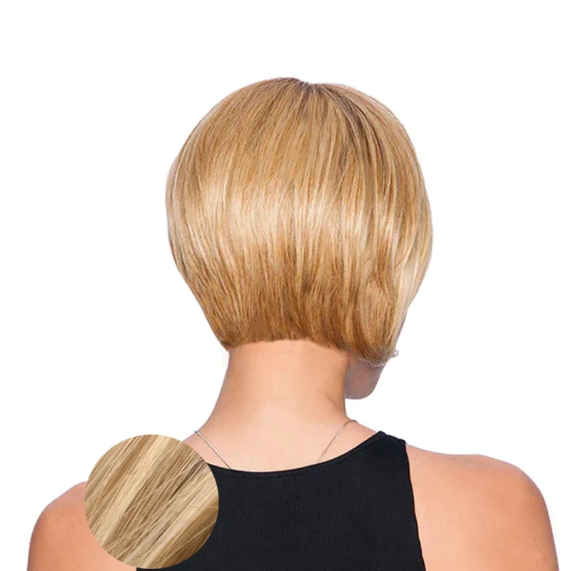 Hairdo Bob Scalato Parrucca Biondo Chiaro Con Radice Castana