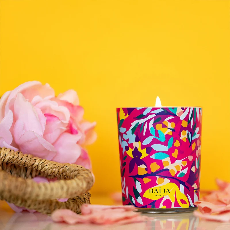 Baija Paris Delirium Floral Scented Candle Iris Patchouli 180gr - candela profumata