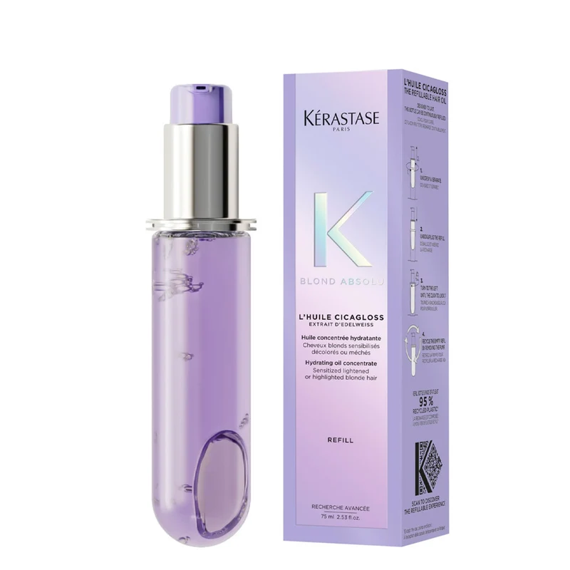 Kerastase Blond Absolu L'Huile Cicagloss Refill 75ml - ricarica olio capelli biondi