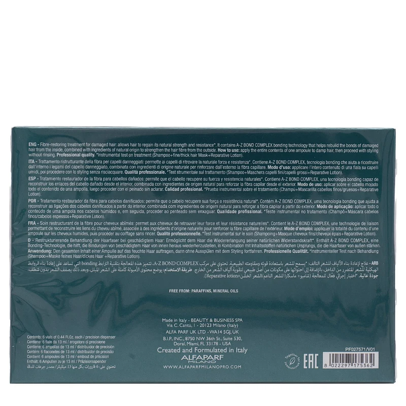Alfaparf Milano Semi di Lino Reconstruction Reparative SOS Emergency Lotion 6x13ml - trattamento ristrutturante