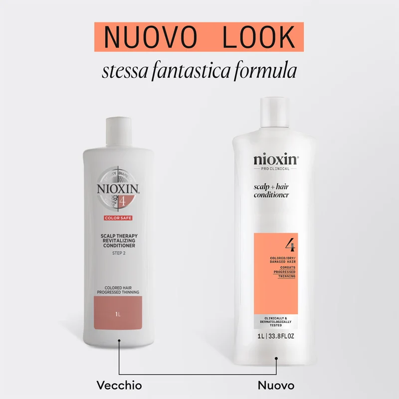 Nioxin Sistema 4 Scalp + Hair Conditioner 1000ml - balsamo anti assottigliamento avanzato