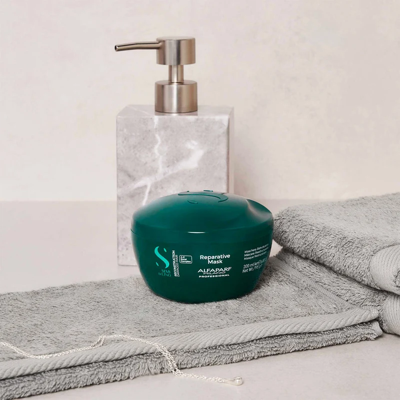 Alfaparf Milano Semi di Lino Reconstruction Reparative Mask 200ml - maschera ristrutturante capelli da medi a spessi