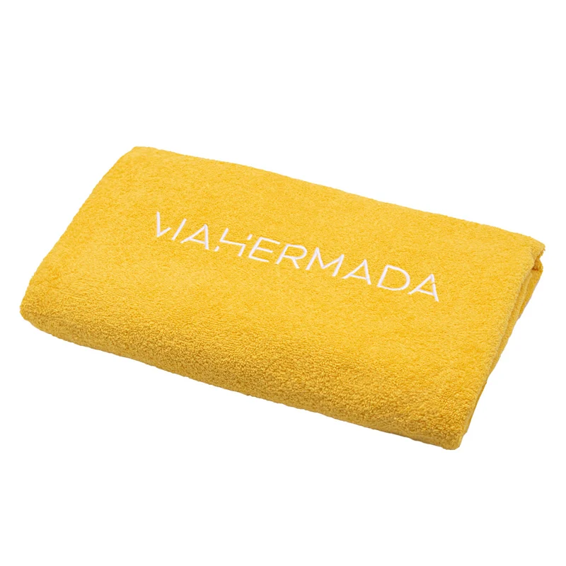 VIAHERMADA Silky Shampoo 250ml Mask 250ml Silky Oil 50ml + Asciugamano da mare giallo OMAGGIO