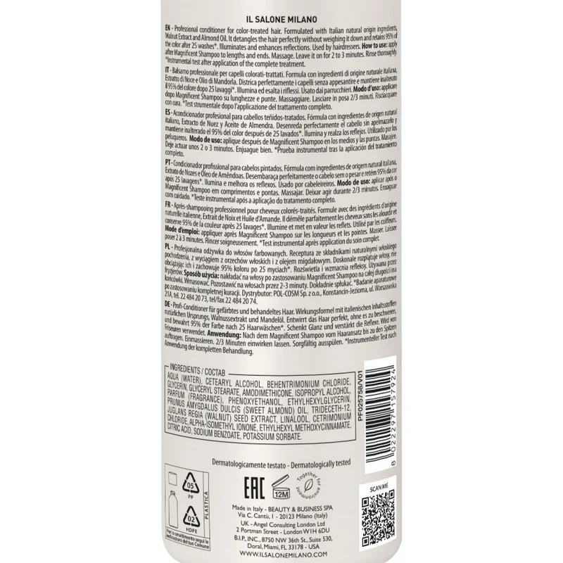 Il Salone Milano Magnificent Conditioner 500ml - balsamo per capelli colorati e trattati