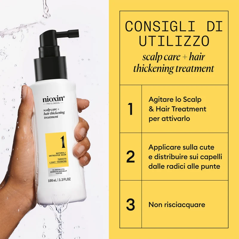 Nioxin Sistema 1 Scalp + Hair Thickening Serum 100ml - siero anti assottigliamento lieve
