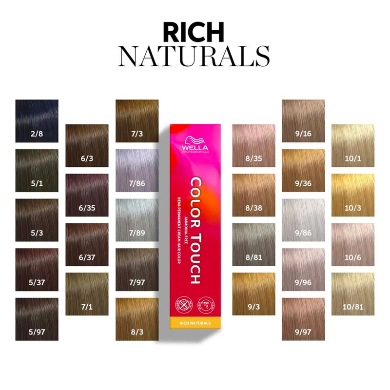 Wella Color Touch Rich Naturals 5/1 Castano Chiaro Cenere 60ml - colore semi permanente senza ammoniaca