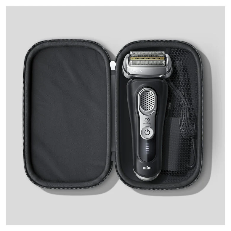 Braun Series 9 Rasoio Elettrico Uomo, Design Edition Con Custodia Da Viaggio - Nero