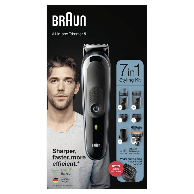 Braun All-in-one MGK5355 Nero, Blu