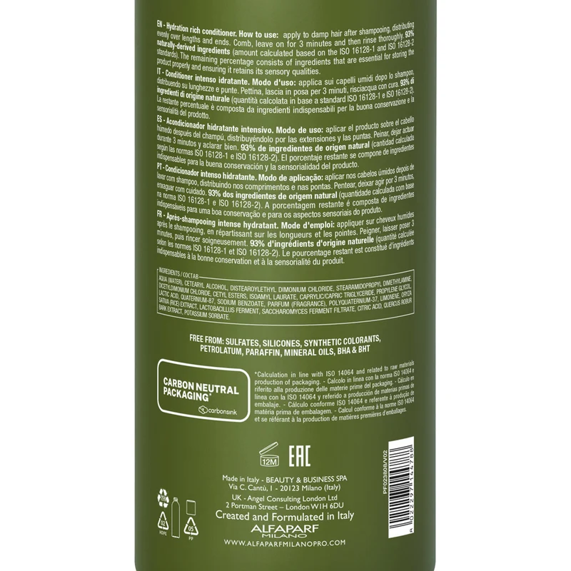 Alfaparf Milano Benvoleo Hydration Hydra Rich Conditioner 1000ml - balsamo idratante