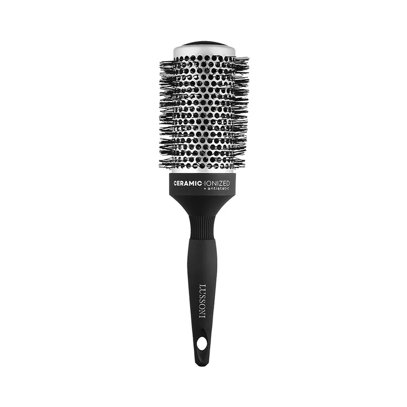 Lussoni Haircare Brush C&S Round Silver Styling 53mm - spazzola tonda