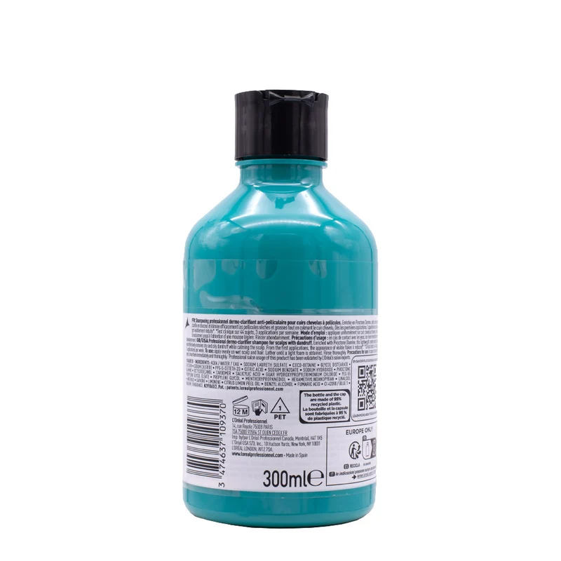 L'Oreal Professionnel Paris Scalp Advanced Anti-Dandruff Shampoo 300ml - shampoo anti forfora