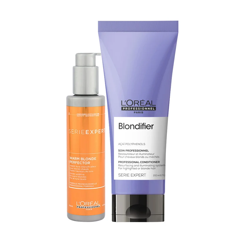 L'oreal Serie Expert Warm Blonde Perfector 150ml Blondifier Conditioner 250ml