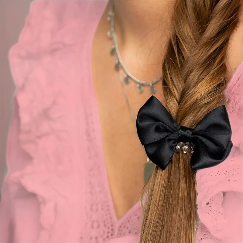 Invisibobble Bowtique True Black - elastico a spirale con fiocchetto