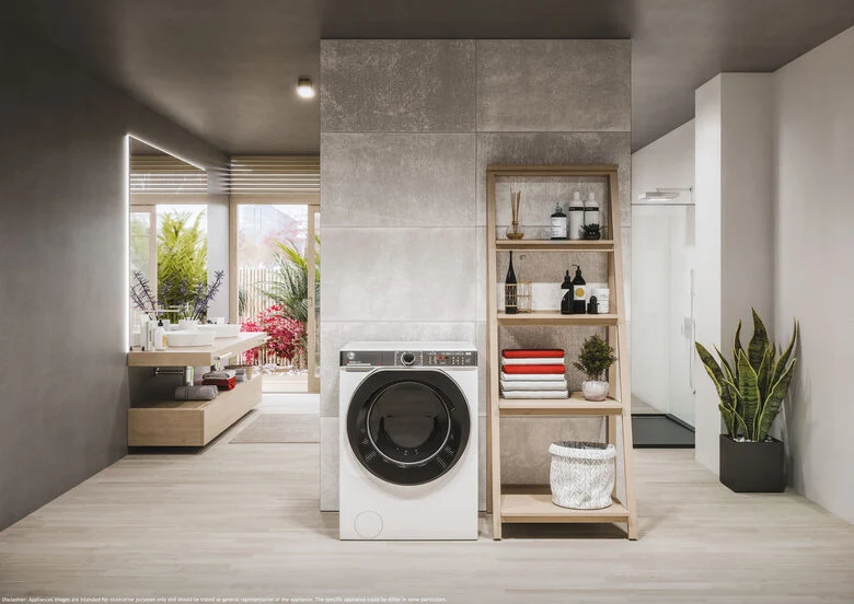 Hoover H-WASH&DRY 550 H5DPB4149AMBC-S lavasciuga Libera installazione Caricamento frontale Bianco F