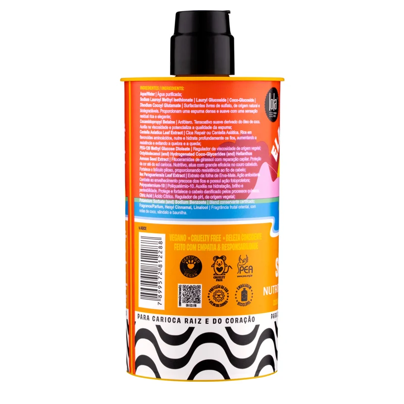 Lola From Rio Ela É Carioca Shampoo Nutritivo Revitalizante 500ml - shampoo nutriente rivitalizzante