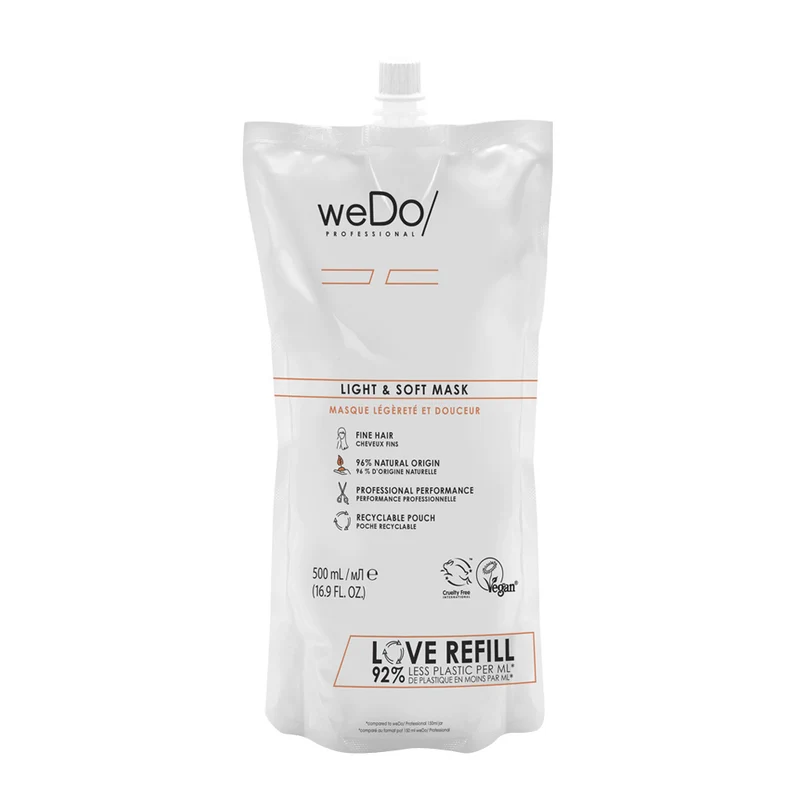 weDo Light & Soft Mask Refill 500ml - ricarica maschera per capelli fini