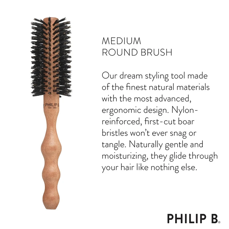 Philip B Small Round Hairbrush 45mm - spazzola