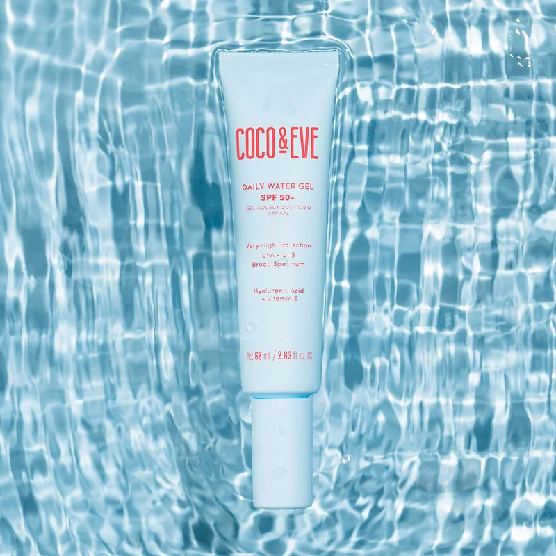Coco & Eve Daily Watergel SPF50+ Sunscreen 60ml - protezione solare