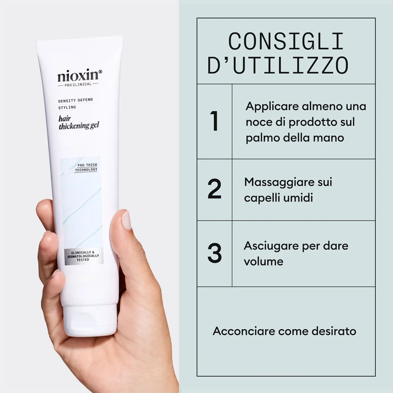 Nioxin Hair Thickening Gel 140ml - gel volumizzante