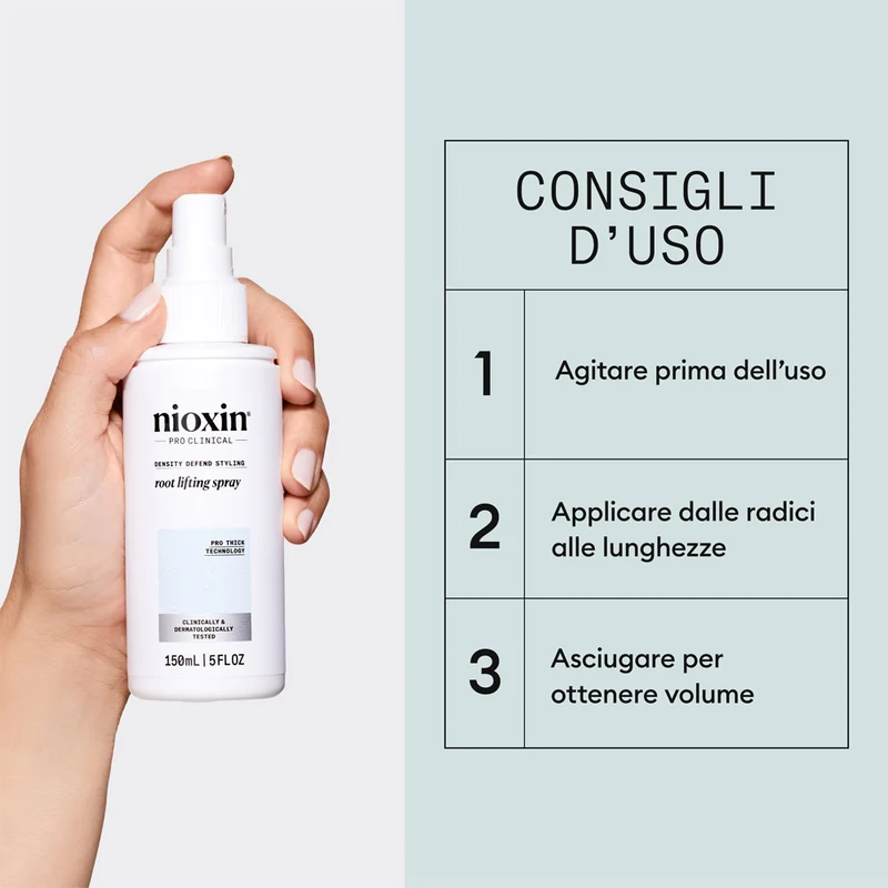 Nioxin Root Lifting Hair Spray 150ml - spray fortificante e volumizzante