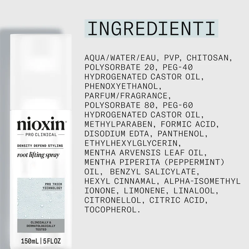 Nioxin Root Lifting Hair Spray 150ml - spray fortificante e volumizzante