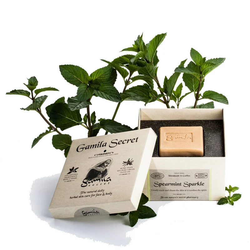 Gamila Secret Spearmint Soap 115gr - sapone viso per pelle mista ed oleosa