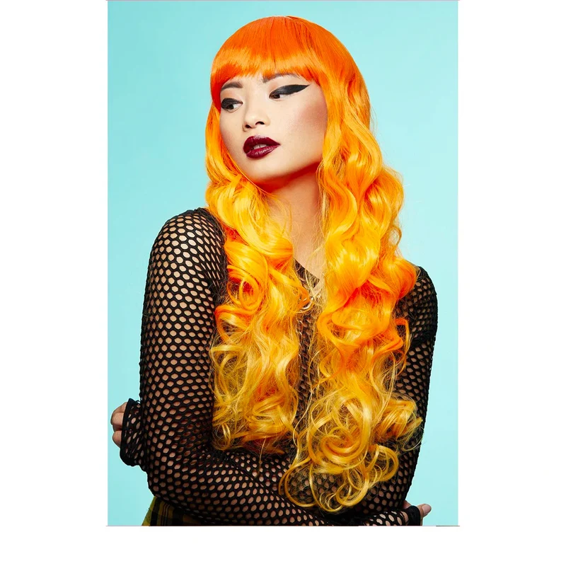 Manic Panic Psychedelic Sunrise Siren Wig - parrucca color arancione