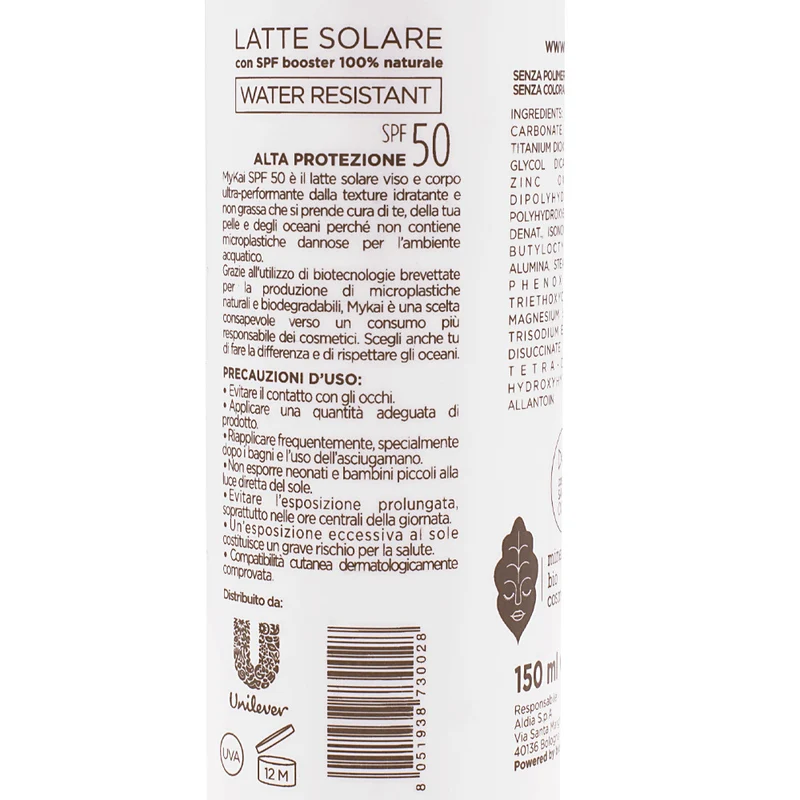 Mykai Latte Solare Alta Protezione SPF50, 150ml