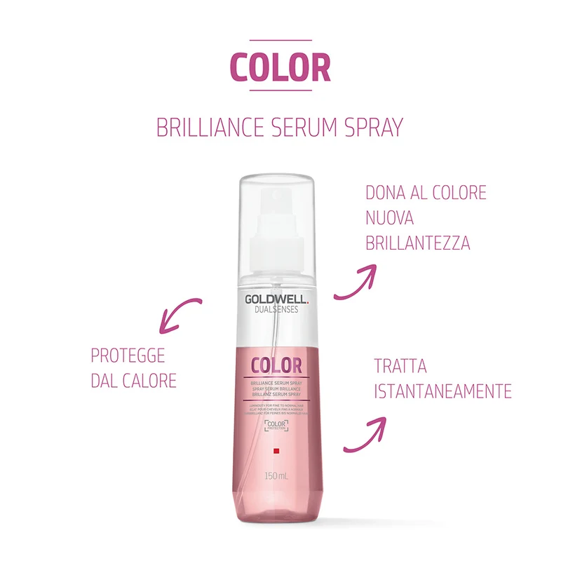 Goldwell Dualsenses Color Brilliance Serum Spray 150ml - siero spray illuminante per capelli fini e normali