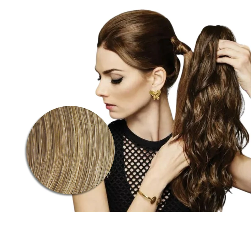 Hairdo Coda con Onde con Mollettone R14/25 Biondo Caldo 46cm