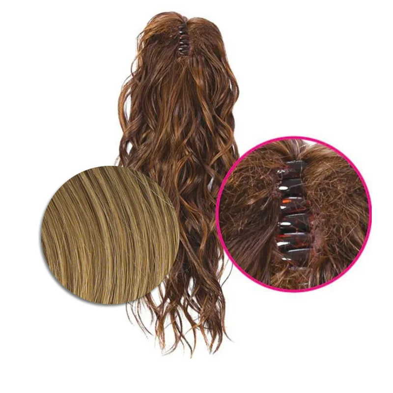 Hairdo Coda con Onde con Mollettone R1416T Biondo Scuro 46cm - coda onde