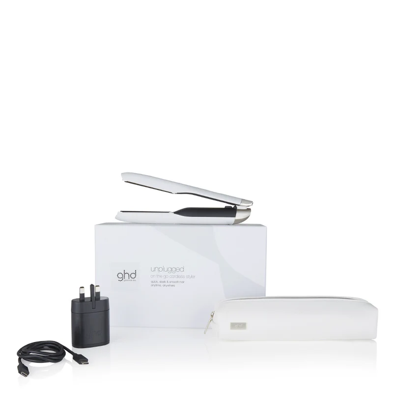 Ghd Unplugged White - piastra senza fil