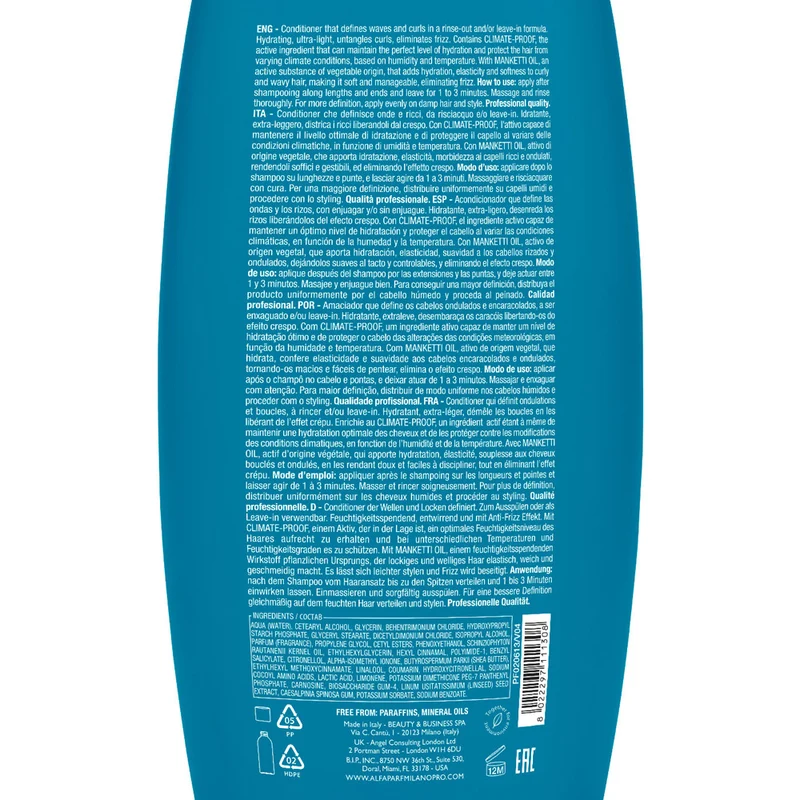 Alfaparf Milano Semi di Lino Curls Enhancing Conditioner 1000ml - balsamo per capelli ricci