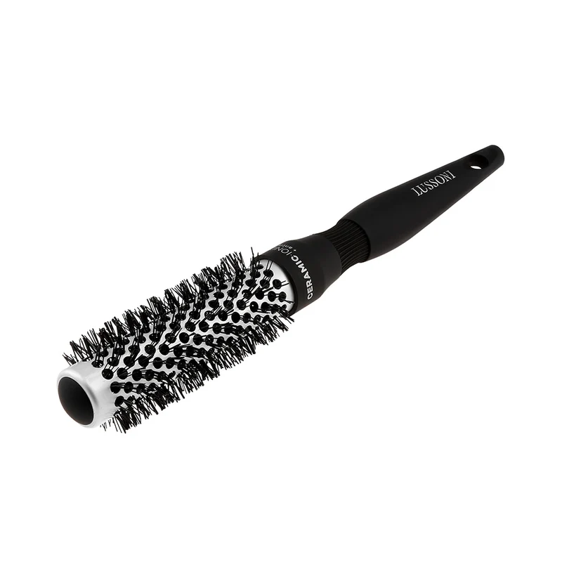 Lussoni Haircare Brush C&S Round Silver Styling 25mm - spazzola tonda