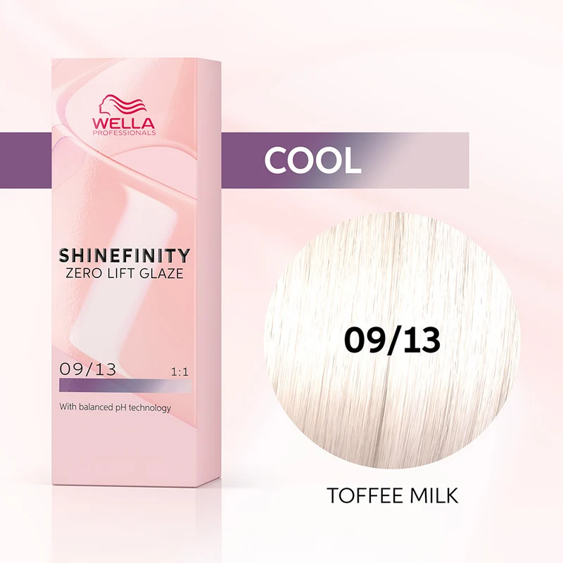 Wella Shinefinity Toffee Milk 09/13 Biondo Chiarissimo Cenere Dorato 60ml - colore demi-permanente