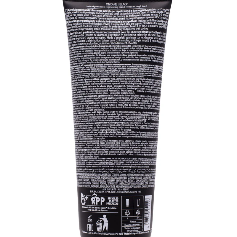 Selective Professional On Care Black Balm 250ml - balsamo rigenerante capelli biondi
