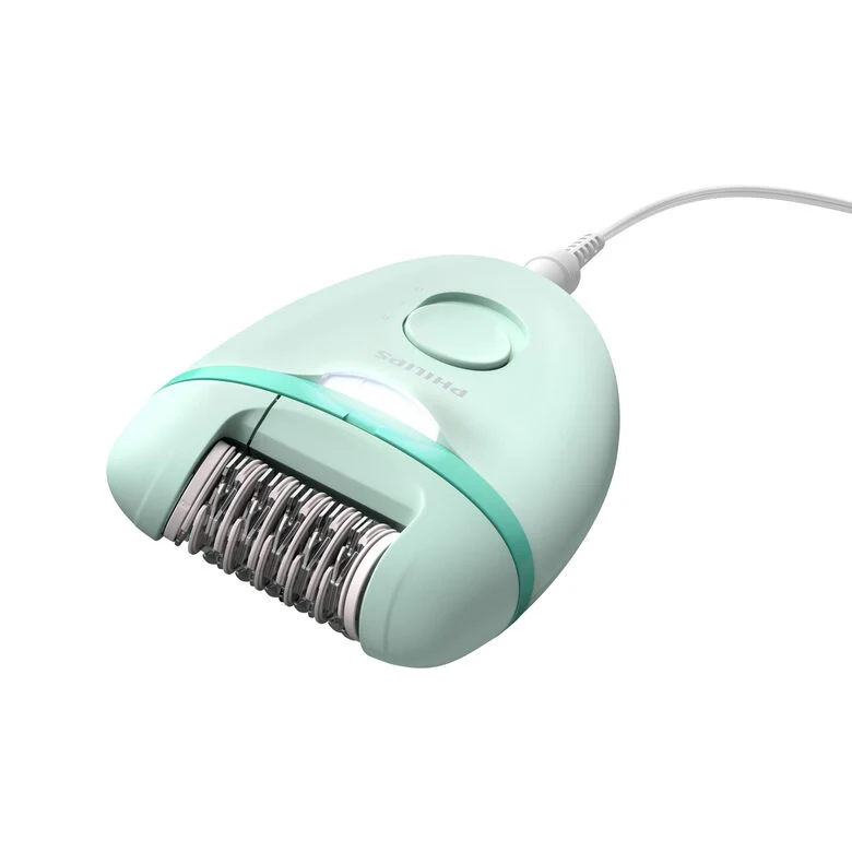 Philips Satinelle Essential Epilatore compatto con filo e Opti-light
