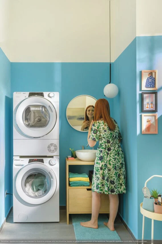 Candy RapidÓ RO4H7A2TCEX-S asciugatrice Libera installazione Caricamento frontale 7 kg A++ Bianco