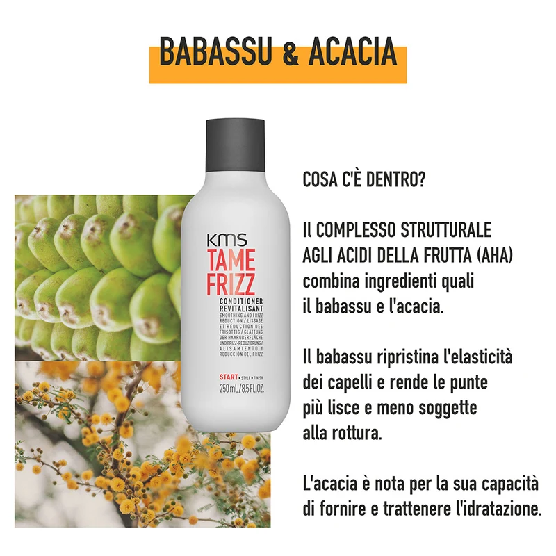 KMS Tame Frizz Conditioner 250ml - conditioner per capelli medio-grossi e crespi