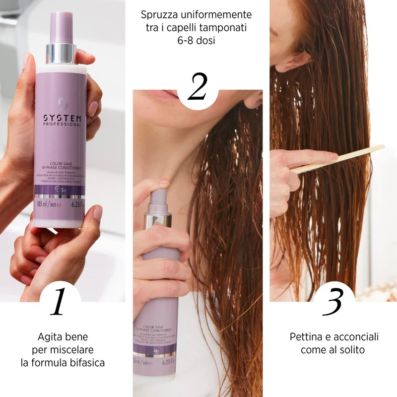 System Professional Color Save Bi - Phase Conditioner C5b, 185ml - balsamo spray capelli colorati