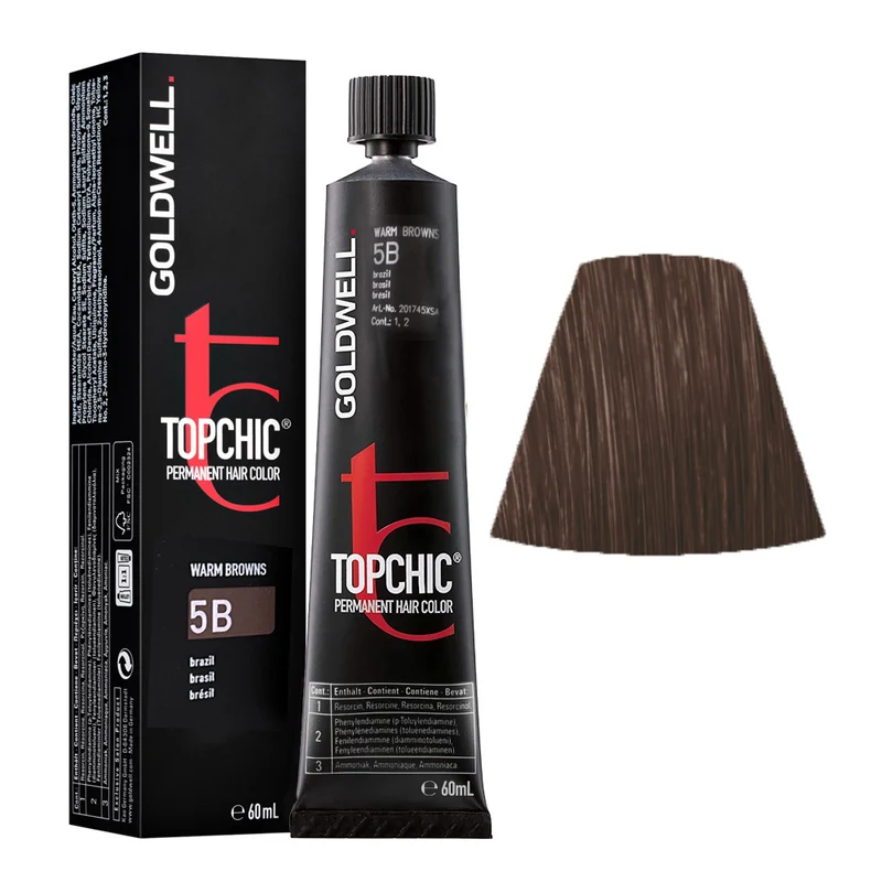 Goldwell Topchic Tube 5B Brazil 60ml - colore permanente in tubo