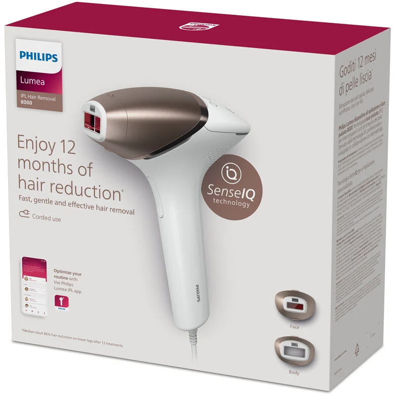 Philips Lumea Prestige Lumea IPL 8000 Series BRI945/00 Dispositivo di epilazione IPL con SenseIQ