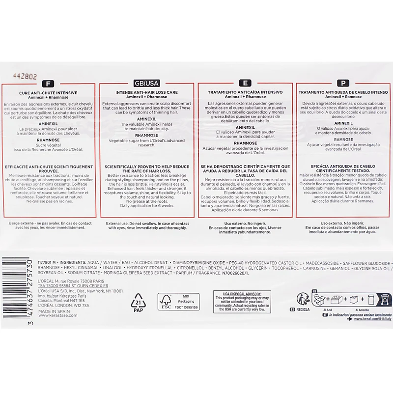 Kerastase Genesis Cure Anti-Chute 10x6ml - trattamento intensivo anticaduta