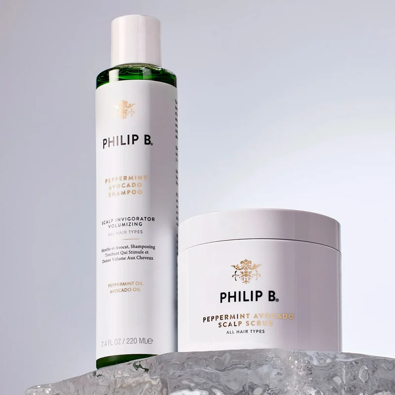 Philip B Peppermint Avocado Scalp Scrub 236ml - scrub cuoio capelluto