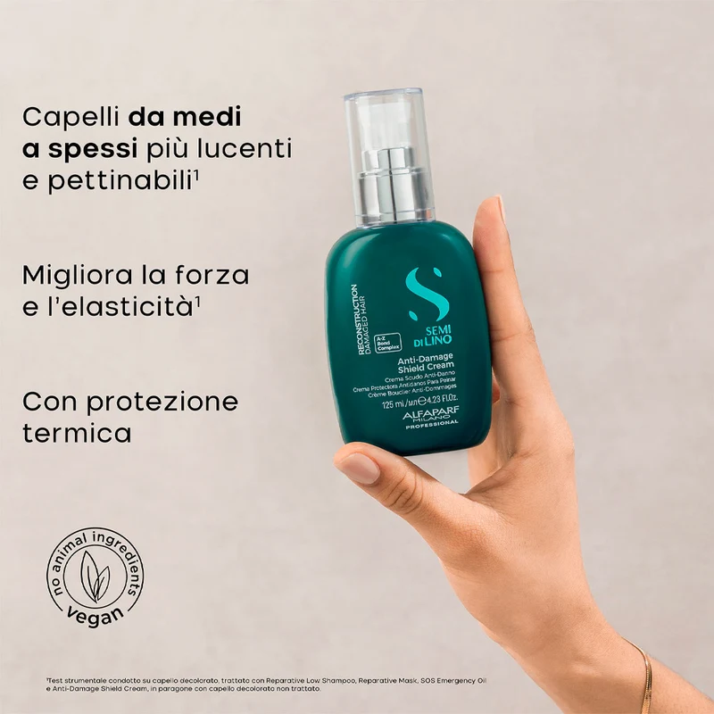 Alfaparf Milano Semi di Lino Reconstruction Anti-Damage Shield Cream 125ml - crema ristrutturante