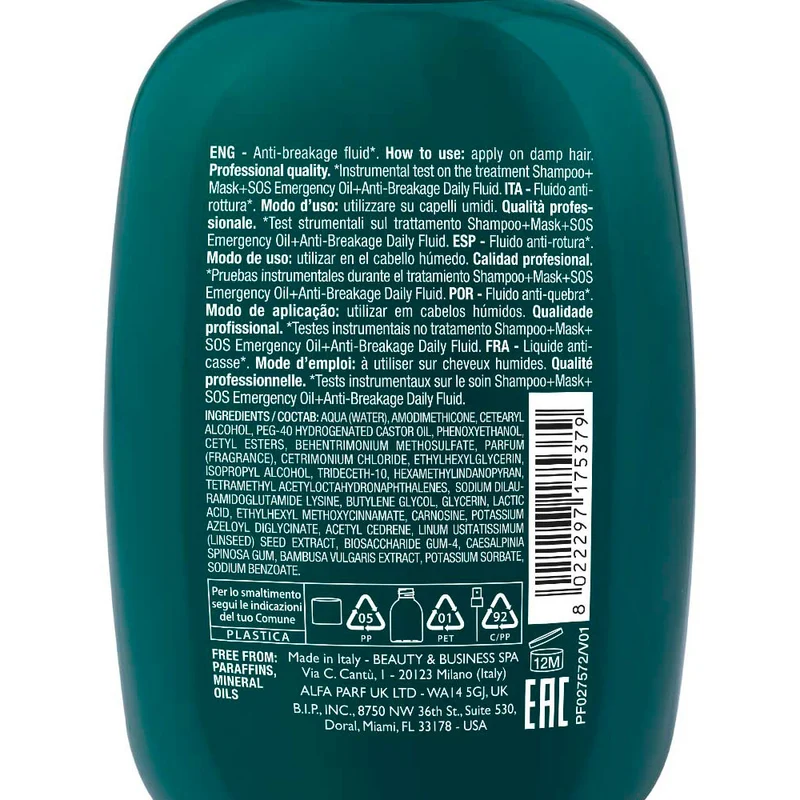 Alfaparf Milano Semi di Lino Reconstruction Reparative Anti-Breakage Daily Fluid 125ml - fluido quotidiano anti rottura