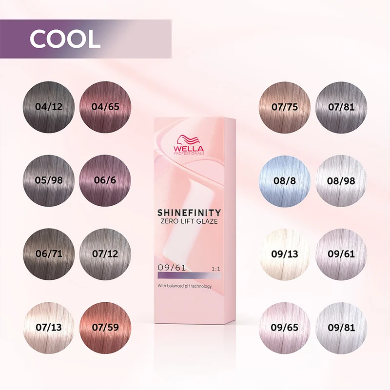 Wella Shinefinity Deep Cherry 04/65 Castano Medio Violetto 60ml - colore demi-permanente